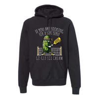 Funny Pickleball Player Paddleball Lover Premium Hoodie