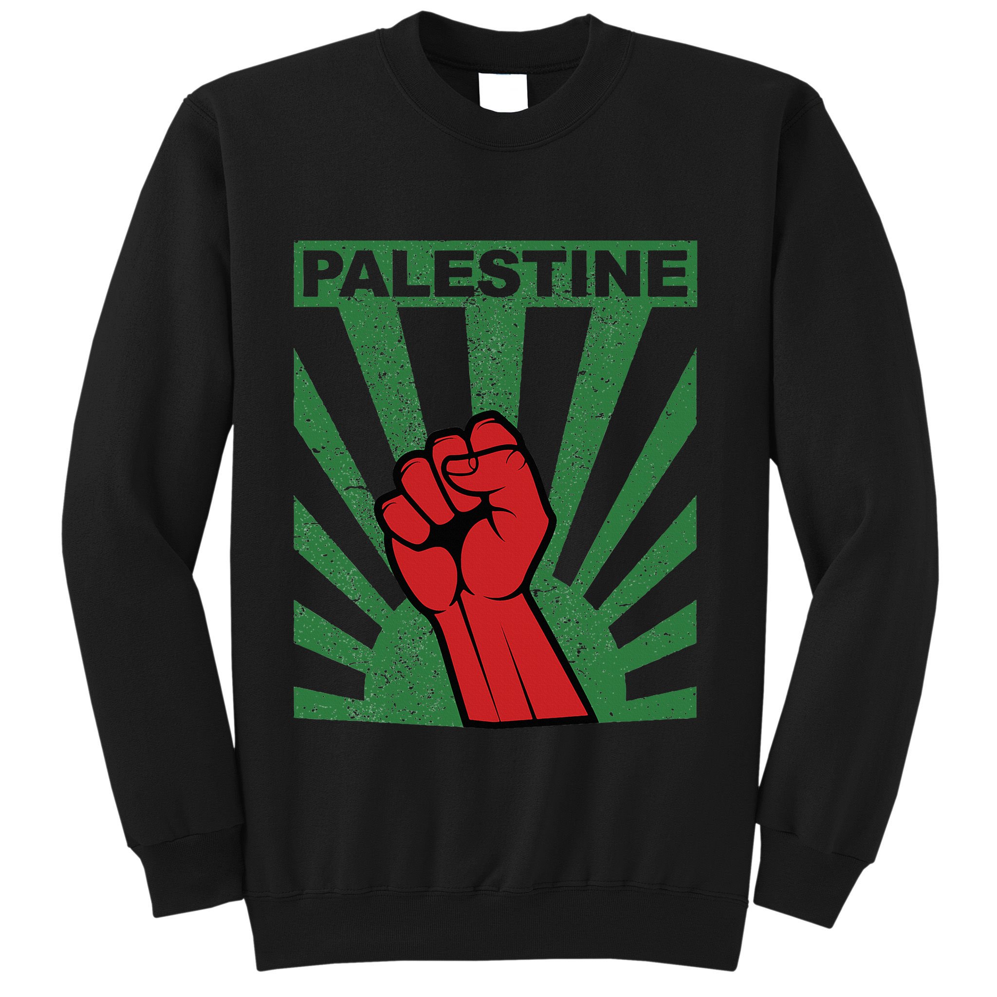 Free Palestine Propaganda Style Palestine Fist Sweatshirt