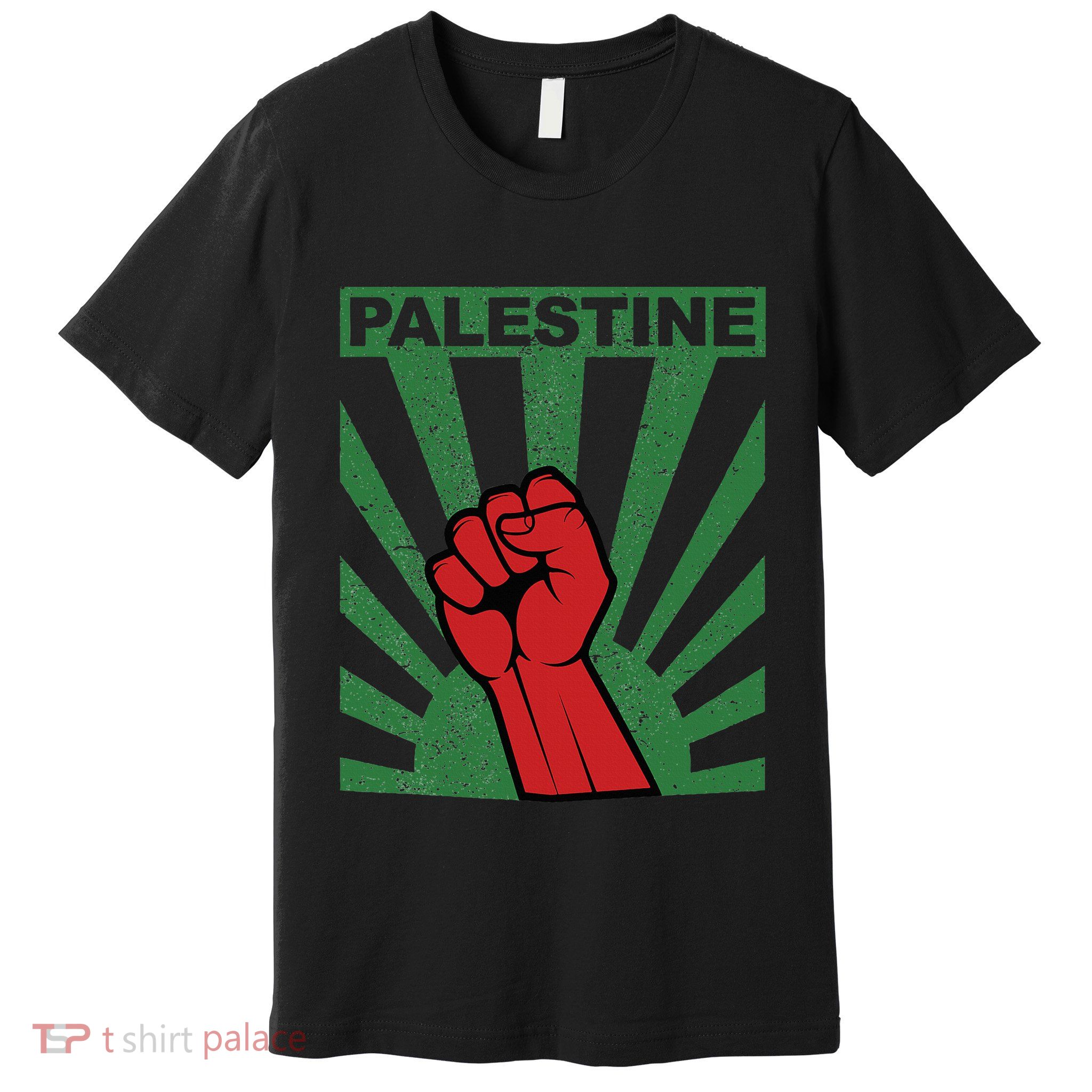 Free Palestine Propaganda Style Palestine Fist Premium T-Shirt