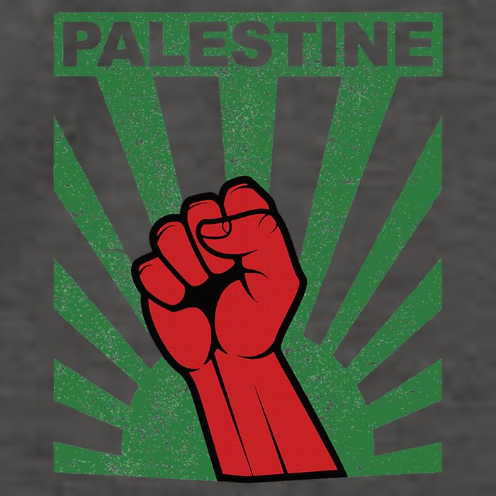 Free Palestine Propaganda Style Palestine Fist Vector Backpack