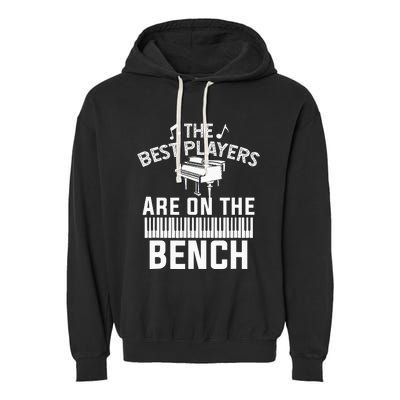 Funny Piano Player Art  Musician Orchestra Teacher Garment-Dyed Fleece Hoodie