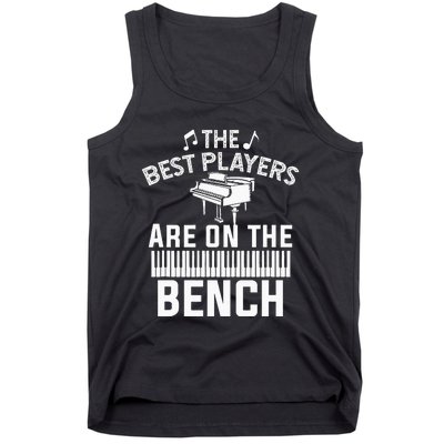 Funny Piano Player Art  Musician Orchestra Teacher Tank Top