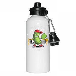 Funny Pickleball Player With Paddleball Lovers Paddle Dink Gift Aluminum Water Bottle