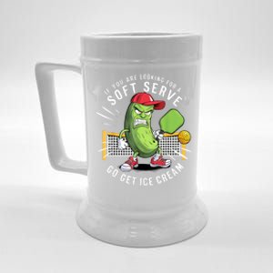 Funny Pickleball Player With Paddleball Lovers Paddle Dink Gift Beer Stein