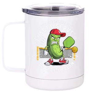 Funny Pickleball Player With Paddleball Lovers Paddle Dink Gift 12 oz Stainless Steel Tumbler Cup