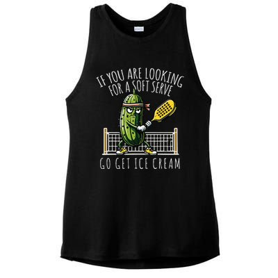 Funny Pickleball Player Paddleball Lover Ladies PosiCharge Tri-Blend Wicking Tank