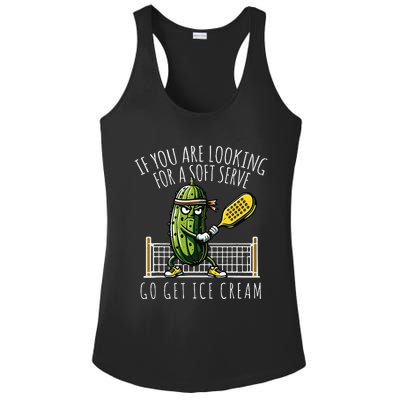 Funny Pickleball Player Paddleball Lover Ladies PosiCharge Competitor Racerback Tank