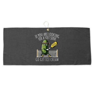 Funny Pickleball Player Paddleball Lover Large Microfiber Waffle Golf Towel