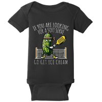 Funny Pickleball Player Paddleball Lover Baby Bodysuit