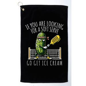 Funny Pickleball Player Paddleball Lover Platinum Collection Golf Towel