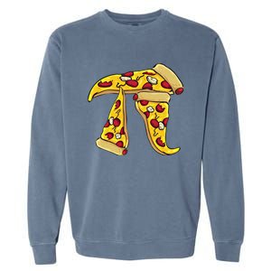 Funny Pizza Pi Day Funny Gift Garment-Dyed Sweatshirt