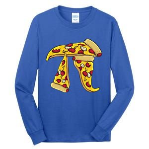 Funny Pizza Pi Day Funny Gift Tall Long Sleeve T-Shirt