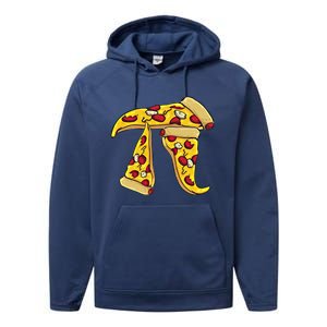 Funny Pizza Pi Day Funny Gift Performance Fleece Hoodie