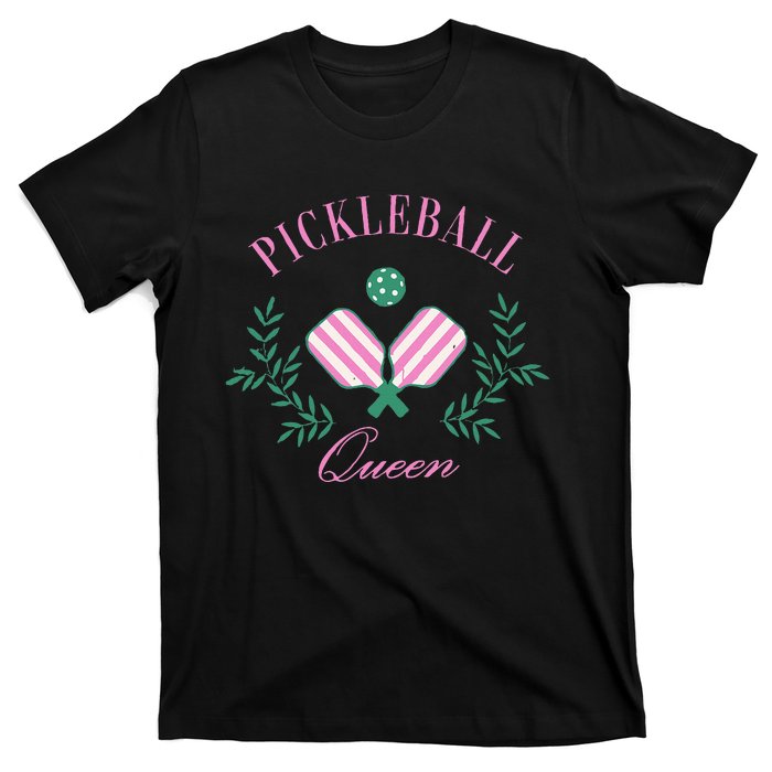 Funny Pickleball Paddle Pickleball Queen Dink Retro Vintage T-Shirt