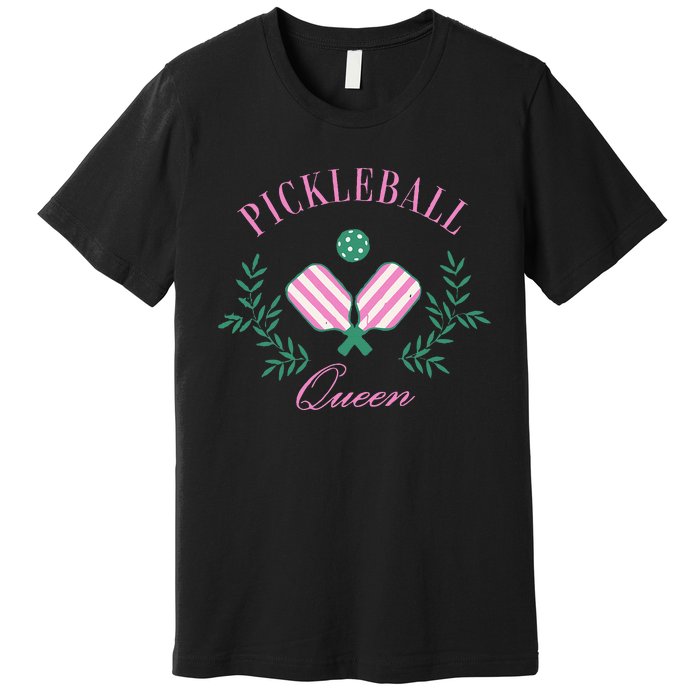 Funny Pickleball Paddle Pickleball Queen Dink Retro Vintage Premium T-Shirt