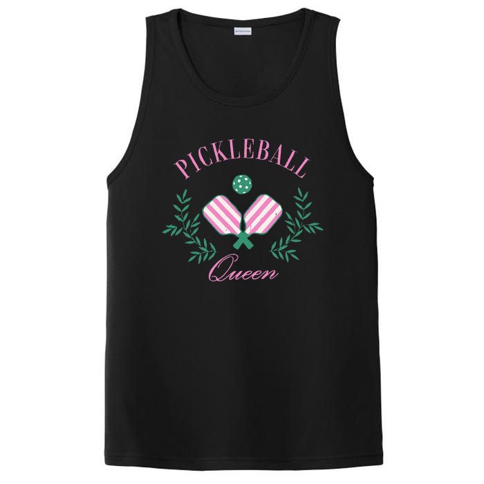 Funny Pickleball Paddle Pickleball Queen Dink Retro Vintage PosiCharge Competitor Tank