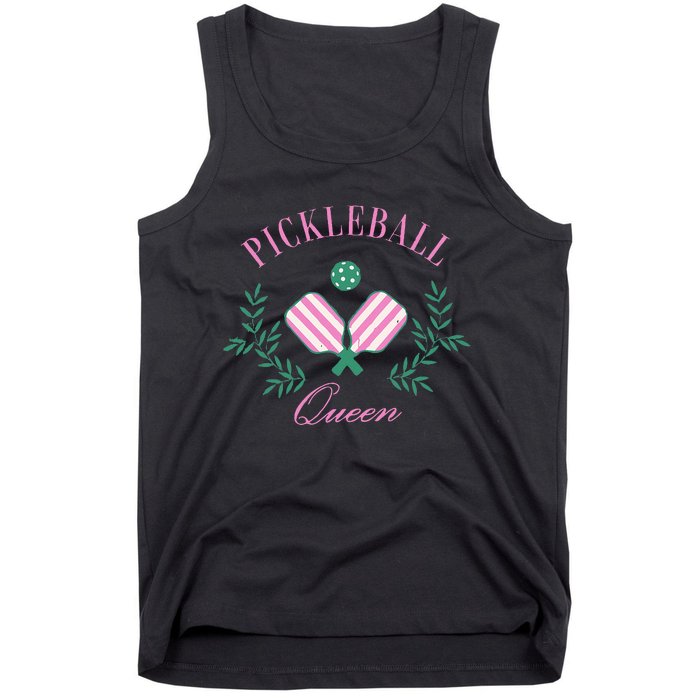 Funny Pickleball Paddle Pickleball Queen Dink Retro Vintage Tank Top