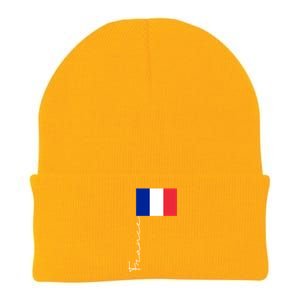 France Patriotic Pole Signature Flag Gift Knit Cap Winter Beanie