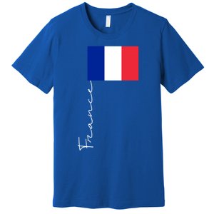 France Patriotic Pole Signature Flag Gift Premium T-Shirt