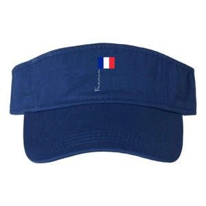 France Patriotic Pole Signature Flag Gift Valucap Bio-Washed Visor