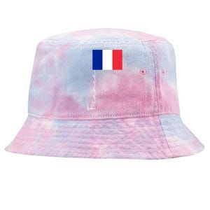 France Patriotic Pole Signature Flag Gift Tie-Dyed Bucket Hat