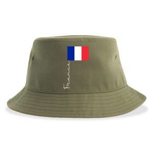 France Patriotic Pole Signature Flag Gift Sustainable Bucket Hat