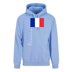 France Patriotic Pole Signature Flag Gift Unisex Surf Hoodie