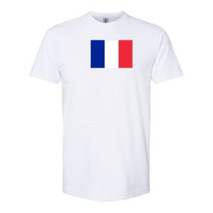 France Patriotic Pole Signature Flag Gift Softstyle CVC T-Shirt