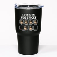 Funny Pug Puggle Dog Pups Stubborn Pug Tricks Tumbler
