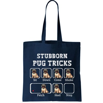 Funny Pug Puggle Dog Pups Stubborn Pug Tricks Bag