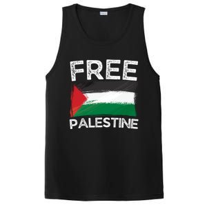 Free Palestine Palestine Flag Free Gaza Arabic Liberators Gift PosiCharge Competitor Tank