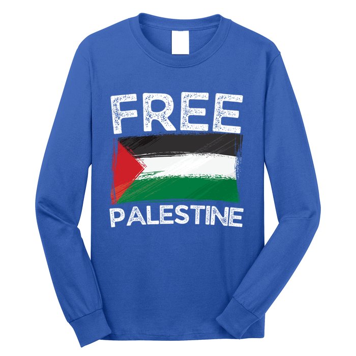 Free Palestine Palestine Flag Free Gaza Arabic Liberators Gift Long Sleeve Shirt