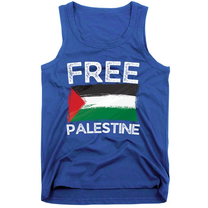 Free Palestine Palestine Flag Free Gaza Arabic Liberators Gift Tank Top