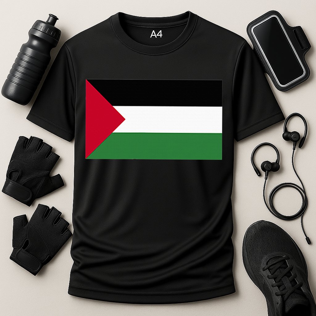 Free Palestine Palestine Flag Cooling Performance Crew T-Shirt