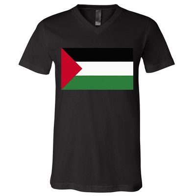 Free Palestine Palestine Flag V-Neck T-Shirt