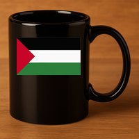 Free Palestine Palestine Flag 11oz C Handle Ceramic Mug