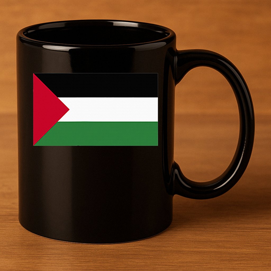 Free Palestine Palestine Flag 11oz C Handle Ceramic Mug