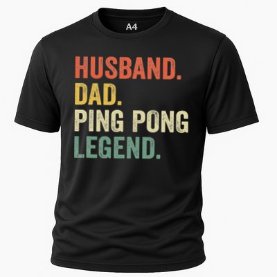 Funny Ping Pong Husband Dad Table Tennis Legend Vintage Performance Shirt