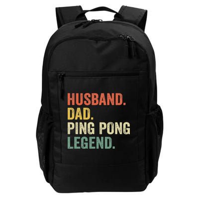 Funny Ping Pong Husband Dad Table Tennis Legend Vintage Backpack