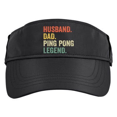 Funny Ping Pong Husband Dad Table Tennis Legend Vintage Adult Drive Performance Visor