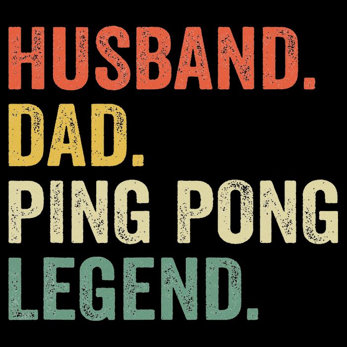 Funny Ping Pong Husband Dad Table Tennis Legend Vintage Bucket Hat