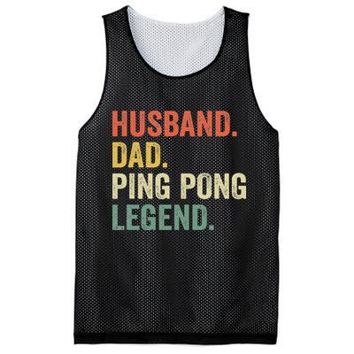 Funny Ping Pong Husband Dad Table Tennis Legend Vintage Mesh Reversible Basketball Jersey Tank