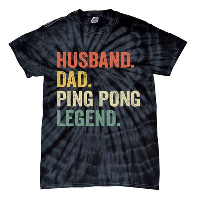 Funny Ping Pong Husband Dad Table Tennis Legend Vintage Tie-Dye T-Shirt