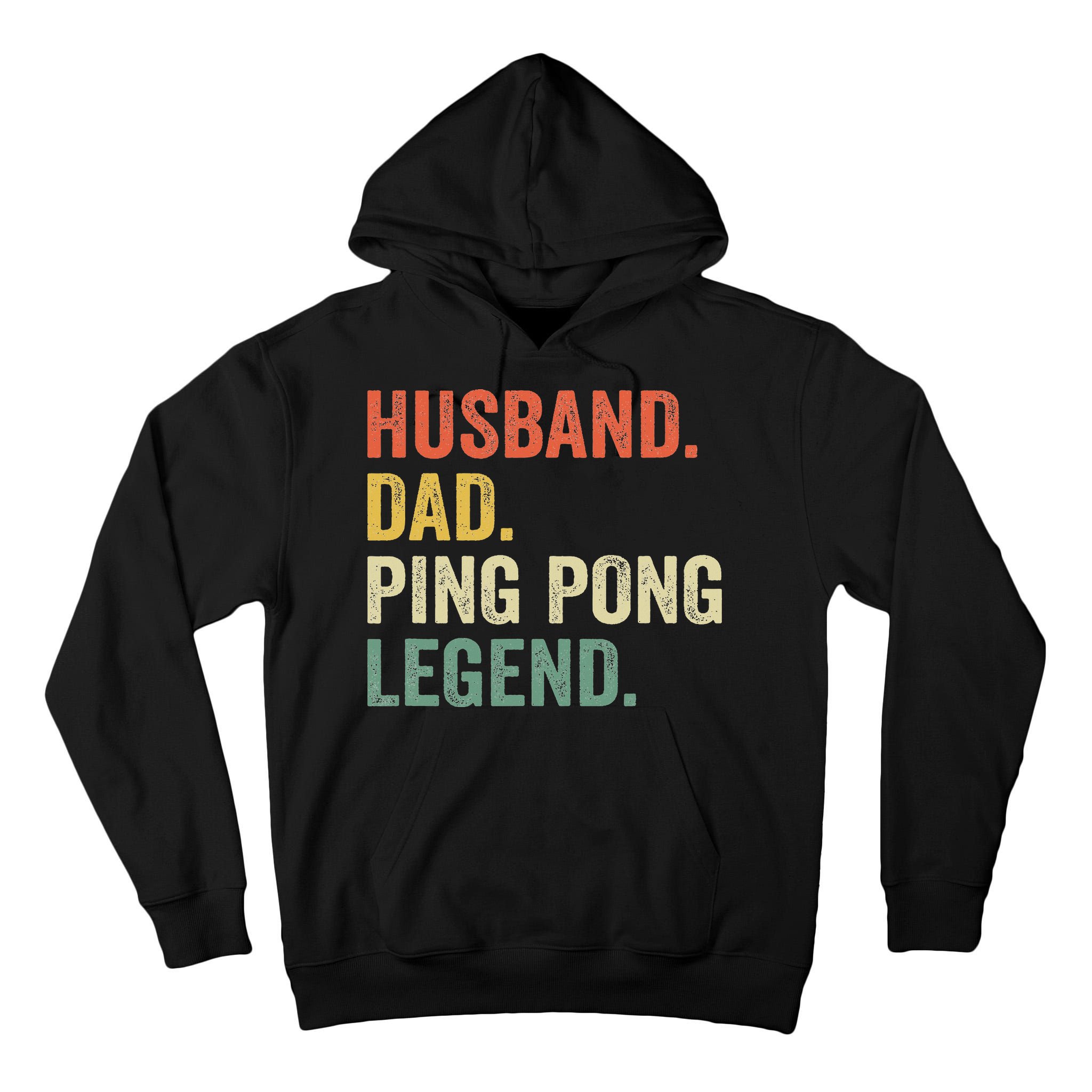 Funny Ping Pong Husband Dad Table Tennis Legend Vintage Tall Hoodie
