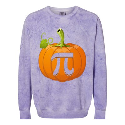 Funny Pumpkin Pie Math Teacher Halloween Thankgiving Pi Day Cute Gift Colorblast Crewneck Sweatshirt