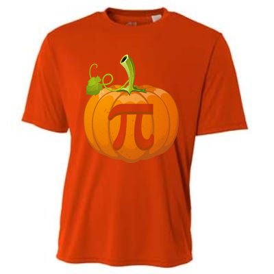 Funny Pumpkin Pie Math Teacher Halloween Thankgiving Pi Day Cute Gift Cooling Performance Crew T-Shirt