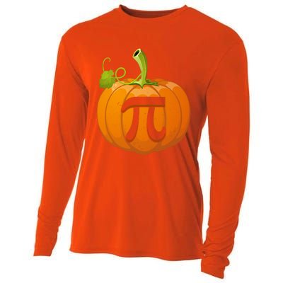 Funny Pumpkin Pie Math Teacher Halloween Thankgiving Pi Day Cute Gift Cooling Performance Long Sleeve Crew