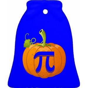 Funny Pumpkin Pie Math Teacher Halloween Thankgiving Pi Day Cute Gift Ceramic Bell Ornament