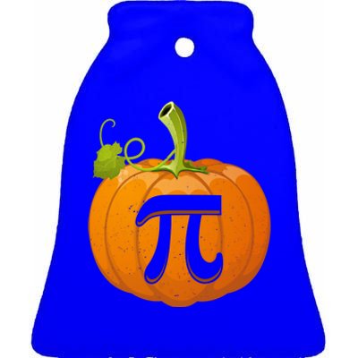 Funny Pumpkin Pie Math Teacher Halloween Thankgiving Pi Day Cute Gift Ceramic Bell Ornament