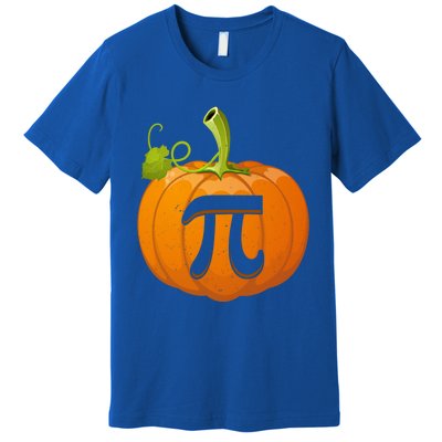 Funny Pumpkin Pie Math Teacher Halloween Thankgiving Pi Day Cute Gift Premium T-Shirt